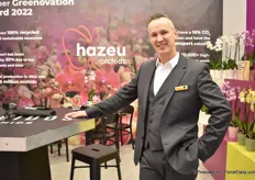Hazeu Orchids was at the fair with their assortment for retail and wholesale. All products were in their, Greenovation Award winning, hexagonal pot and was presented by Paul Verstegen.